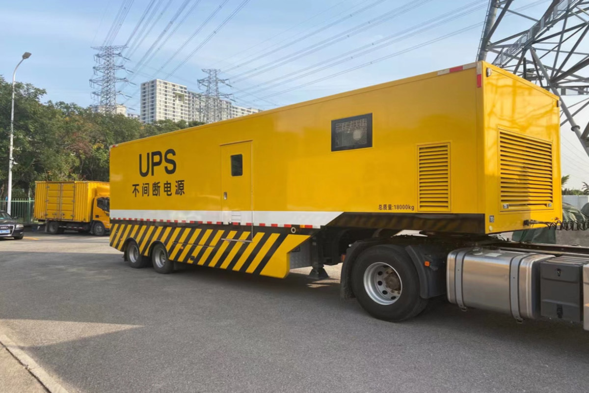 丹东发电机租赁施工现场